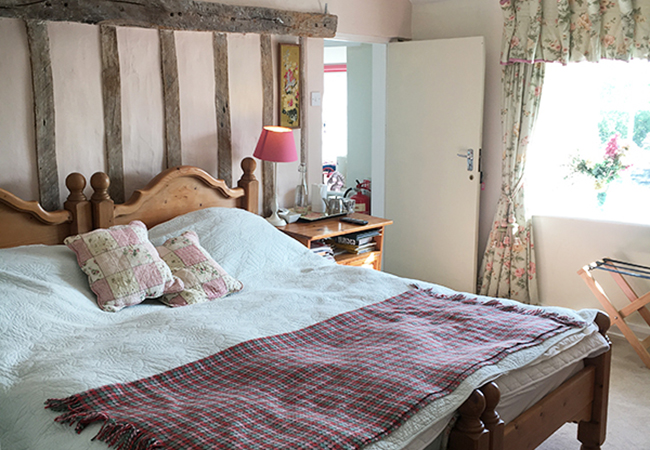 A beautiful room for guests to enjoy while on holiday at Higher Biddacott Farm in North Devon. 